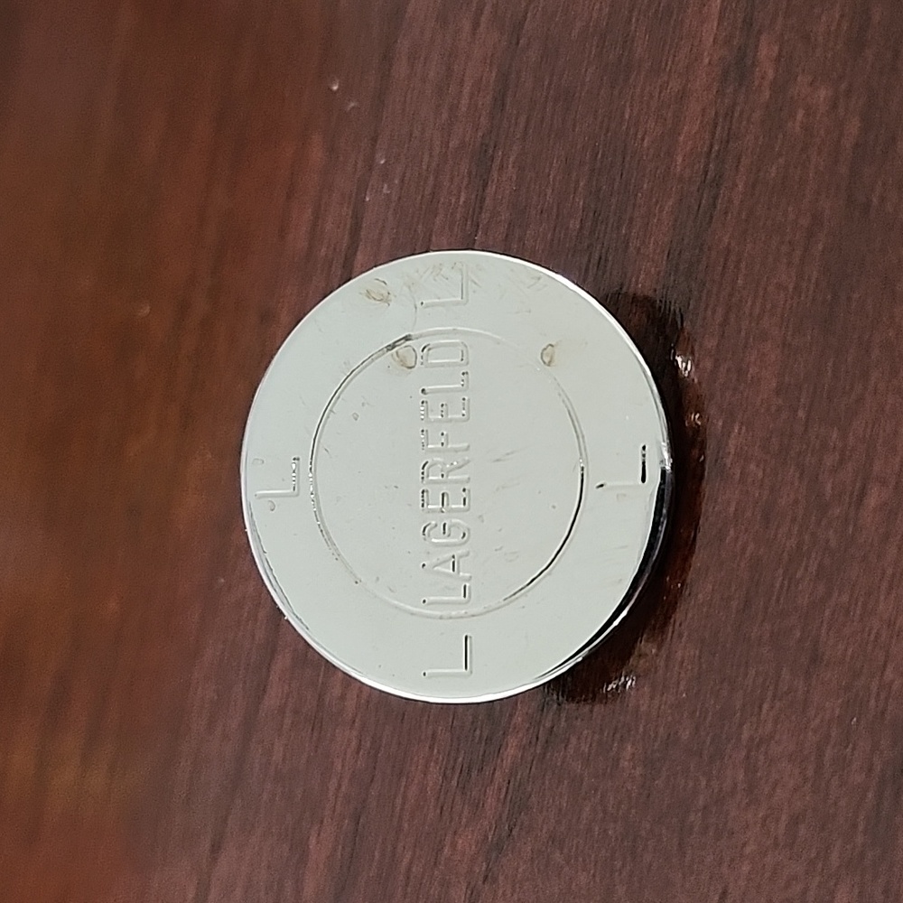 Lagerfeld Vintge Silver Button